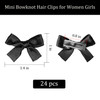 24 Pieces Mini Bowknot Hair Clips for Women Girls Small Cute Bows Hair Ribbon Alligator Clips Charming Hair Accessories
