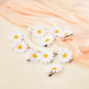 Daisy Sunflower Hair Clip Flower Hair Barrettes for Women Girls White Daisy Flower Hair Clips Sunflower Hair Pin Beach W