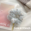 Daisy Scrunchies Hair Elastics for Women Girls Organza Hair Scrunchies with Daisy Flower Hair Rubber Bands for Thick Hai