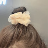 Daisy Scrunchies Hair Elastics Ties for Women Girls Floral Hair Scrunchies with Daisy Flower Hair Rubber Bands Ponytail