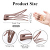 10 Pcs Double Grip Hair Clips Sightor Metal Snap Hair Clips Hair Barrettes for Women Hair Making Salon Supplies Hair Acc