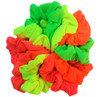 Cotton Scrunchie Set Set of 10 Soft Cotton Scrunchies Neon Colors