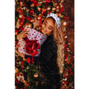 boderier Christmas Headbands for Women Pearl Snowflake Headband Crystal Wide Knotted Headband Xmas Holiday Hair Accessor