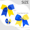 2PCS 8 Jumbo Cheer Bow Clip with Tails Oaoleer Large Cheerleading Hair Bows for Girls Teen Softball Cheerleader Outfit U