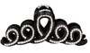 Suoirblss Woman Girls Large Fancy Rhinestone Hair Accessories SideKnotted Clip Hairpin Hair Claw Barrettes for Thick Hai