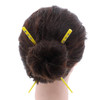 Set of 2 Hair Sticks with 3 Diamonds Chopsticks - Yellow online at globaldelivered