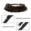 STHEJFB Braid Headband 2 Strands Messy Classic Chunky Plaited Wide Braids Elastic Stretch Quality Synthetic Braided Head