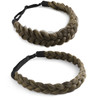 STHEJFB Braid Headband 2 3 Strands combinations Messy Wide Chunky Fluffy Elastic Stretch Hairpiece Braided Headband Wome