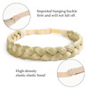 STHEJFB Braid Headband 2 3 Strands combinations Messy Wide Chunky Fluffy Elastic Stretch Hairpiece Braided Headband Wome
