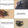 Parcelona French Plume Tortoise Shell Small Celluloid Jaw Hair Claw Clip Clamp Clutcher 2 inches