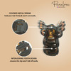 Parcelona French Plume Tortoise Shell Small Celluloid Jaw Hair Claw Clip Clamp Clutcher 2 inches
