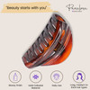 Parcelona French Vrille Medium 35 Celluloid No Slip Grip Volume Jaw Hair Claw Clips for Women and Girls Made in France T