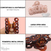 Parcelona French Love Small 2 Blush Pink and Tortoise Shell Celluloid Set of 2 Claw Clips Covered Spring Durable Fashion