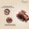Parcelona French Fleur Medium 325 Wide Tortoise Shell Celluloid French Hair Claw Clips Jaw Fashion Durable and Styling H