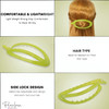 Parcelona French Oval Simple 4 14 Large Cellulose Acetate Metal Free Hair Barrette Clips Ponytail Non Slip Fashion Durab