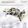 French Amie Pelican White Tokyo Handmade Celluloid Side Slide Beak Duck Jaw Hair Claw Clip Clamp Clutcher for Fine Hair