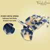 French Amie Pelican White Tokyo Handmade Celluloid Side Slide Beak Duck Jaw Hair Claw Clip Clamp Clutcher for Fine Hair