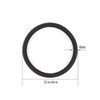 GOSICUKA 120 Pieces Black Hair Ties for Thick and Curly Hair Ponytail Holders Hair Elastic Band for Women or Men4mm