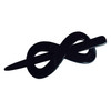 Parcelona French Infinity Medium 3 12 Celluloid Metal Free Hair Slider Pin Thru Barrette Clip with Stick Non Slip Grip B