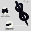 Parcelona French Infinity Medium 3 12 Celluloid Metal Free Hair Slider Pin Thru Barrette Clip with Stick Non Slip Grip B