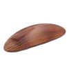 Parcelona French Oval Celluloid Wooden Look Brown Large 4 Automatic Hair Clip Hair Barrette for Women and Girls Made in
