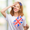 Whaline 4th of July Bow Hair Clips 6pcs Glitter American Flag Barrette Hair Bow Patriotic Stars and Stripes Hairgrips Ba