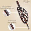 Parcelona French Criss Cross Pattern Tortoise Shell Brown Cellulose Acetate Made in France Chignon Bun Cover Ponytail Ho