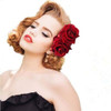 Rose Flower Hair Clip Comb Red Rose Flower Brooch Pins Up Flamenco Dancer Bride Wedding Fabric Flowers Hairpins Headwear