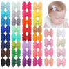 80Pcs Hair bow Clips 2Inch Mini Hair Clips for Baby Fine Hair Grosgrain Ribbon Bows Metal Alligator Clips Nonslip Baby H