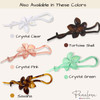 Parcelona French Twist n Clip Flower Bow and Chain 4 Cellulose Acetate Set of 3 Metal Free Hair Barrette Clips Non Slip