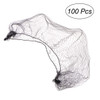 Tinksky 100pcs Hair Nets Invisible Elastic Edge Mesh Dressup Accessories Black
