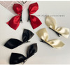 Side Hair Clips Bow Satin Ribbon Hair Clips for Women Girls Hair Accessories Red Black Bowknot Hairpin Hair Bow Side Cli
