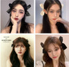 Side Hair Clips Bow Satin Ribbon Hair Clips for Women Girls Hair Accessories Red Black Bowknot Hairpin Hair Bow Side Cli