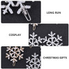Beaupretty 8 Pieces Christmas Snowflake Hairpins Blue Rhinestone Snowflake Hair Clips Metal Bobby Pins Winter Barrettes