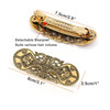 2pcs Viking Vintage Celtic Knot Hair Clip LargeMedium Metal Hollow Barrettes Hair Accessories Headwear Styling Gifts for