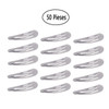 Motanar 50 Pack of Snap Hair Clips Hair Barrettes for Kids Girls and Women 50 mm Silver