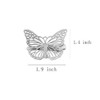 OBTANIM Butterfly Hair Clips 24 Pcs Cute Metal Butterfly Hair Claw Pins Barrettes Accessories for Girls and Women Silver