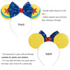 CHuangQi Mouse Ears Headbands with Shiny Bow Doublesided Sequins Glitter Hair Band for Birthday Party Celebration or Eve