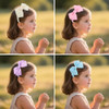 7Rainbows Cute Ivory Bow Headband for Girls Toddlers