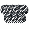 7 Pack Women Ballet Dance Skating Snoods Hair Net Bun Cover Black Bold mesh