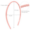WOVOWOVO 7mm Thin Headbands For Women 12 Pcs Plastic Headband with Teeth Head Bands Combing Hairbands Hair Accessories f