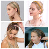 WOVOWOVO 7mm Thin Headbands For Women 12 Pcs Plastic Headband with Teeth Head Bands Combing Hairbands Hair Accessories f