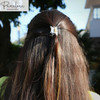 Parcelona French 3 Mini Small 2 cm Claws Black N Shell N Clear Celluloid Jaw Claw Hair Clip Clutcher