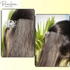 Parcelona French 3 Mini Small 2 cm Claws Black N Shell N Clear Celluloid Jaw Claw Hair Clip Clutcher