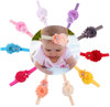 QandSweet Baby Girl Headbands with Polygonal Flower Inlay Rhinestone for Photography 10 Pack