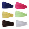 GETACOTA 6 Pack Headbands for Women Hair Wrap Wide Elastic Head Band Boho Turban Yoga Workout Headwraps Fashion Accessor