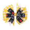 AsggBah 3pcs Back to School Pencil Bow Hair Clips Colorful Grosgrain Hairgrips Alligator Clips for First Day of School T