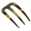 French Amie Tri Prongs 3 Medium Handmade Cellulose French Twist Stick Clip Pins 3Prong Hair Fork for Girls Spiral Updo C