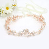 Ammei Headpiece Bridal Headbands Crystal Pearl Hair Vines Bohemian Style Wedding Headpieces For Bride Wedding Hair Acces