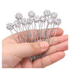 Ammei Headpiece Crystal Bridal Hair Pins Clips Wedding Hair Accessories Hair Set Jewelry With Rhinestone For Brides and